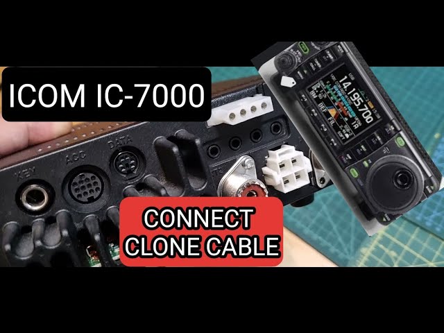 ICOM IC-7000 , Where do I plug in Programming Cable ? - YouTube