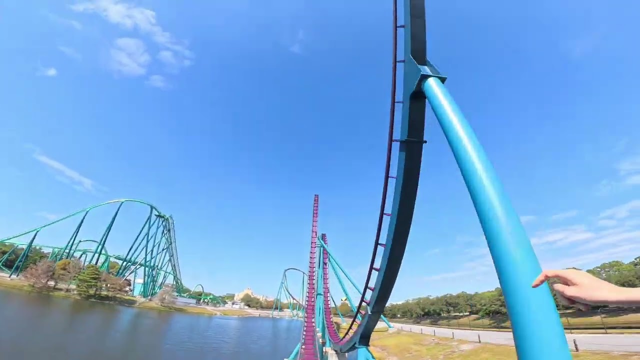 Busch  Gardens Mako Rollercoaster - Play in 4k