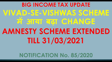 Amnesty scheme extended till 31st March 2021|| Settle your tax dues without Interest and Penalty|