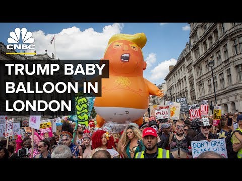 Trump Baby Balloon Steals Spotlight During London Protests