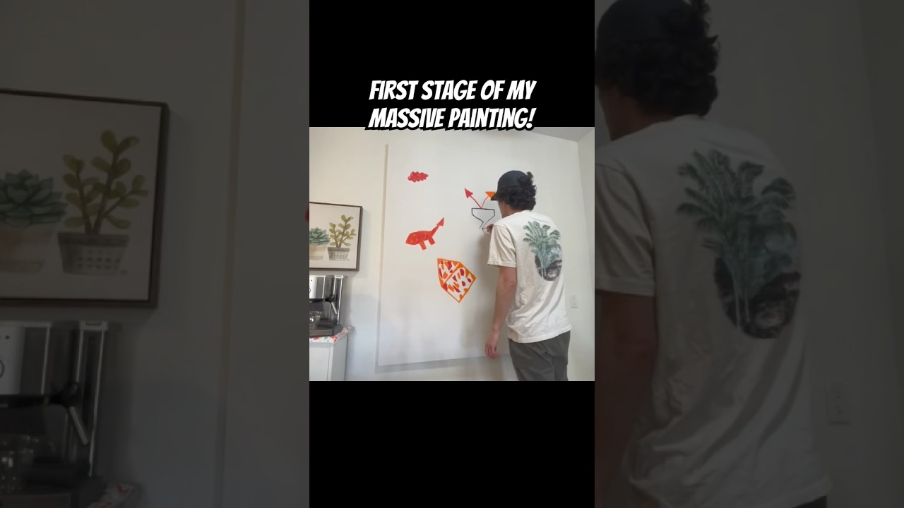 Satisfying Oil Painting Timelapse - First Stage of My MASSIVE Painting!