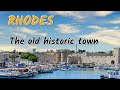 Rhodes Greece historic old town trip 4K