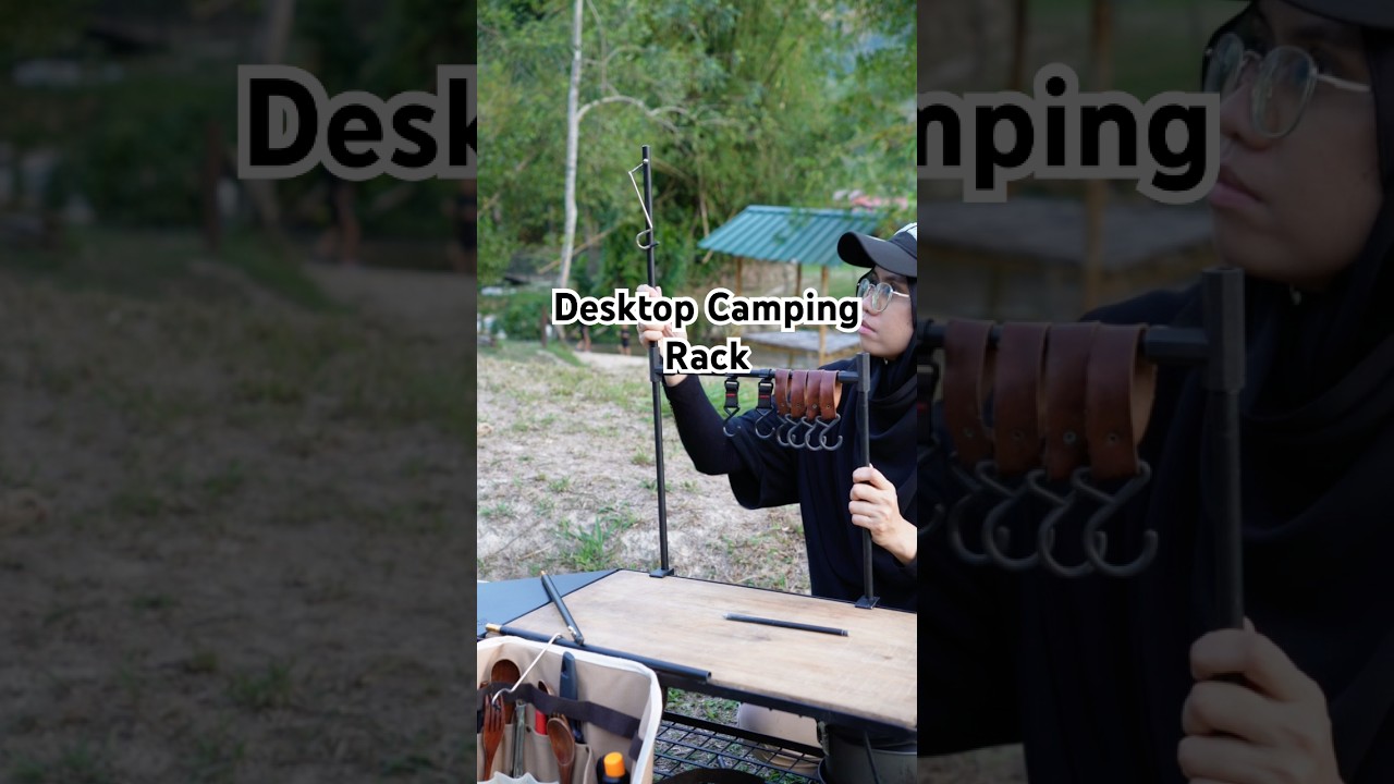 Установка настольной кемпинговой стойки для организации вещей в походе ⛺️🥰 
