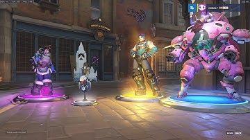 Overwatch - Unboxing 50 Uprising Crates! D.Va NEW Highlight Intro! Selfie!