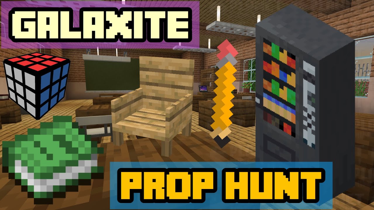 Prop Hunt: (Galaxite, New Bedrock Server GAMEPLAY) - YouTube