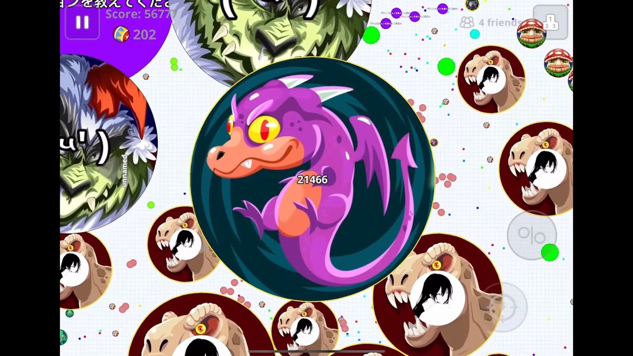 Agario Mobile - 【声あり】最近の過密鯖やばすぎ