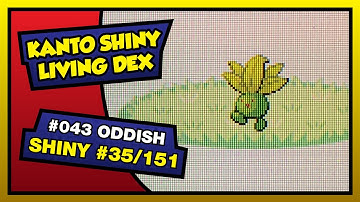 Live Shiny Oddish After Only 736 Encounters! | Kanto Shiny Living Dex #043