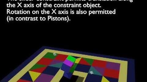 blender physics demo : slider constraint
