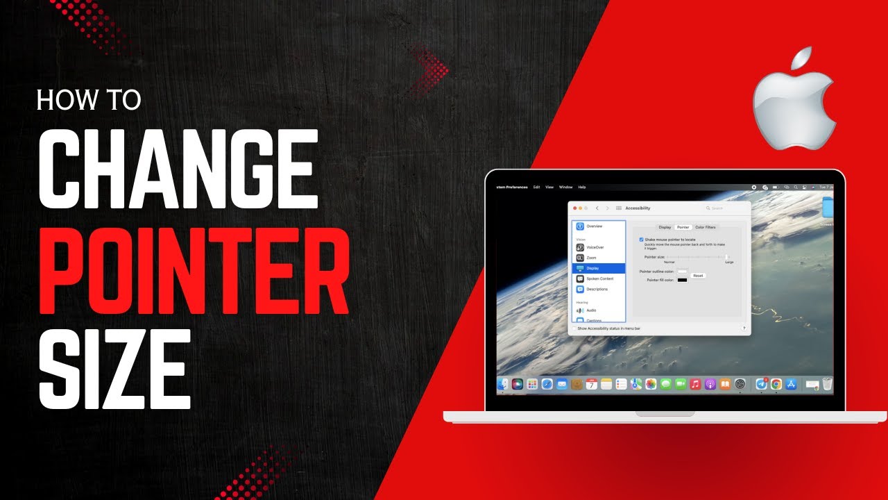 How to Change Pointer Size on Macbook