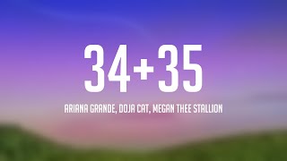 3435 - Ariana Grande, Doja Cat, Megan Thee Stallion On-Screen Lyrics