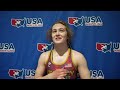 Audrey Robinson, 2026 National HS Recruiting Showcase champion at 140 lbs.