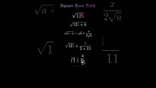Square Root Trick in Seconds 🔥 Fast Mental Math Method #shorts #mathtricks #squareroot