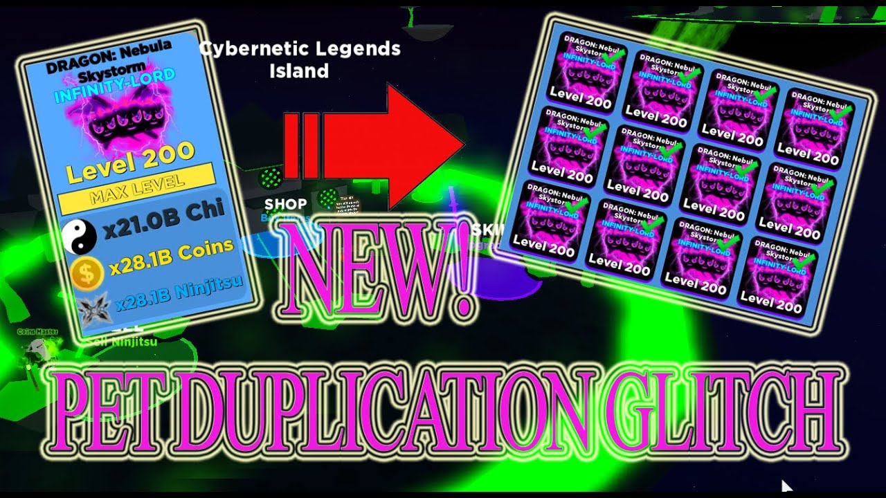 How to DUPLICATE PETS IN NINJA LEGENDS! (ROBLOX) [2020] *SHADOWSTORM ...