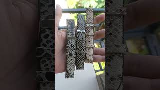 Snake Skin Pattern Handmade Leather Straps
