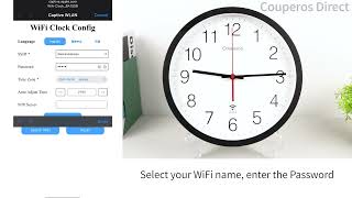 Couperos Wi-Fi Clock Setup Guide