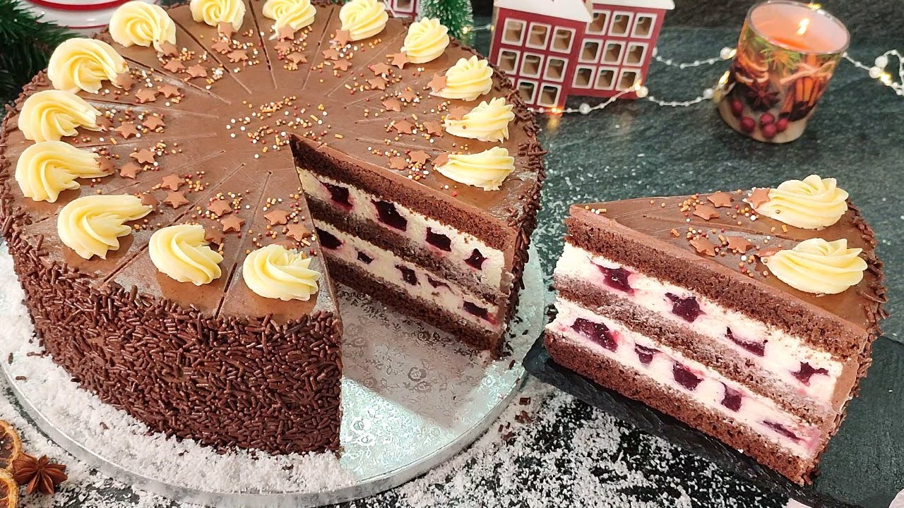 Один из самых вкусных 🎄Рождественских тортов! Торт Очень благородный, сочный и вкусный!