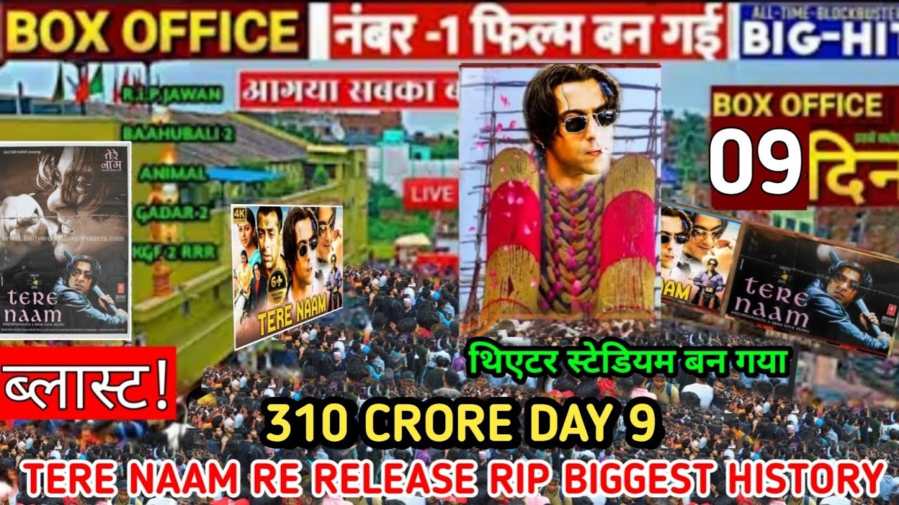 Tere Naam ( Day -9 ) बड़ी छलांग 😺 Record Breaking Advance Booking 😱| tere naam re release collection