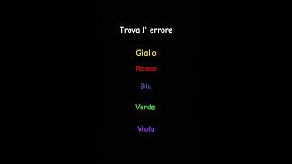 trova l' errore