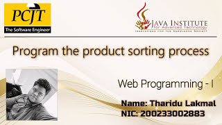 Program the product sorting process (Task 21)