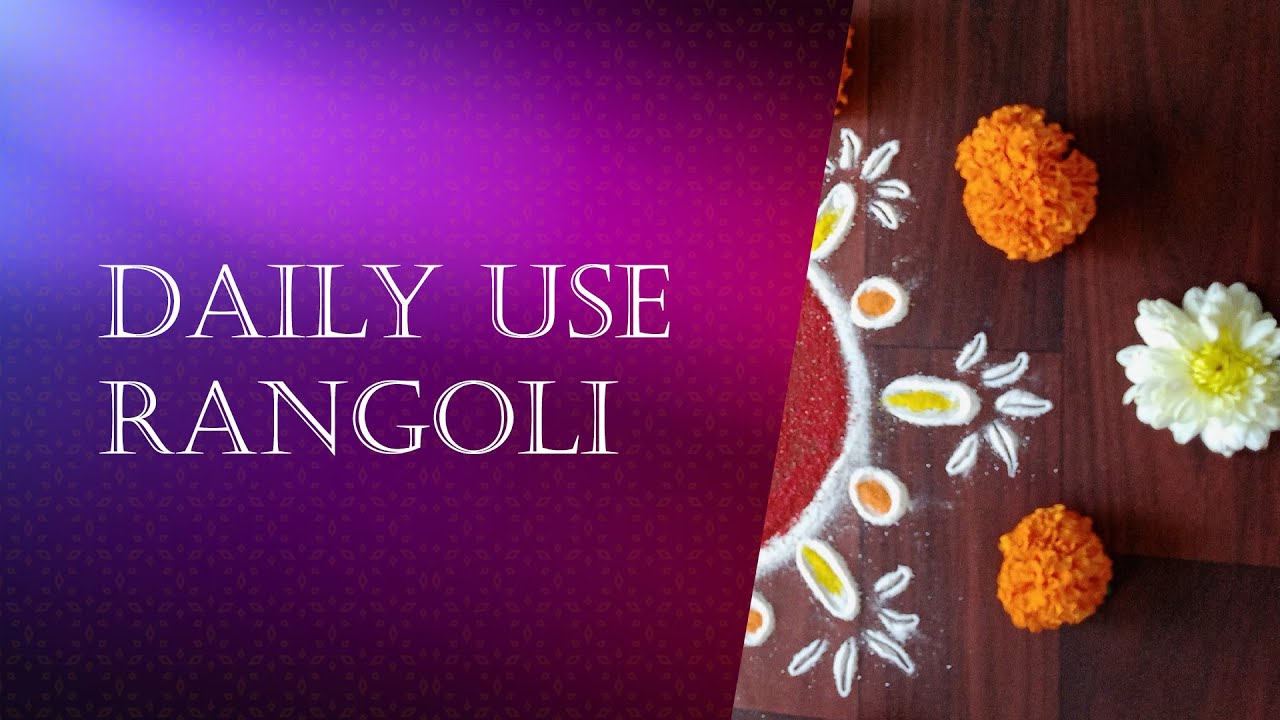 Rangoli | Daily Use Rangoli | 004 - YouTube