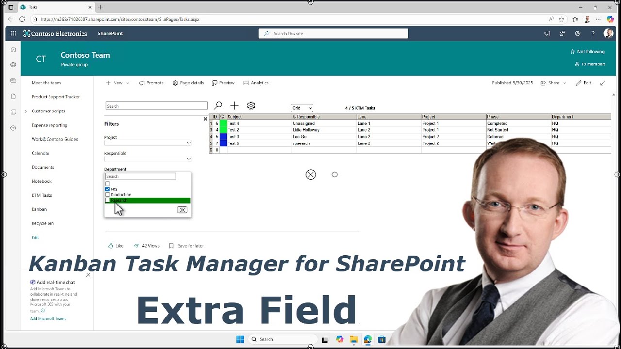 The Extra Field in Kanban Task Manager for SharePoint - YouTube
