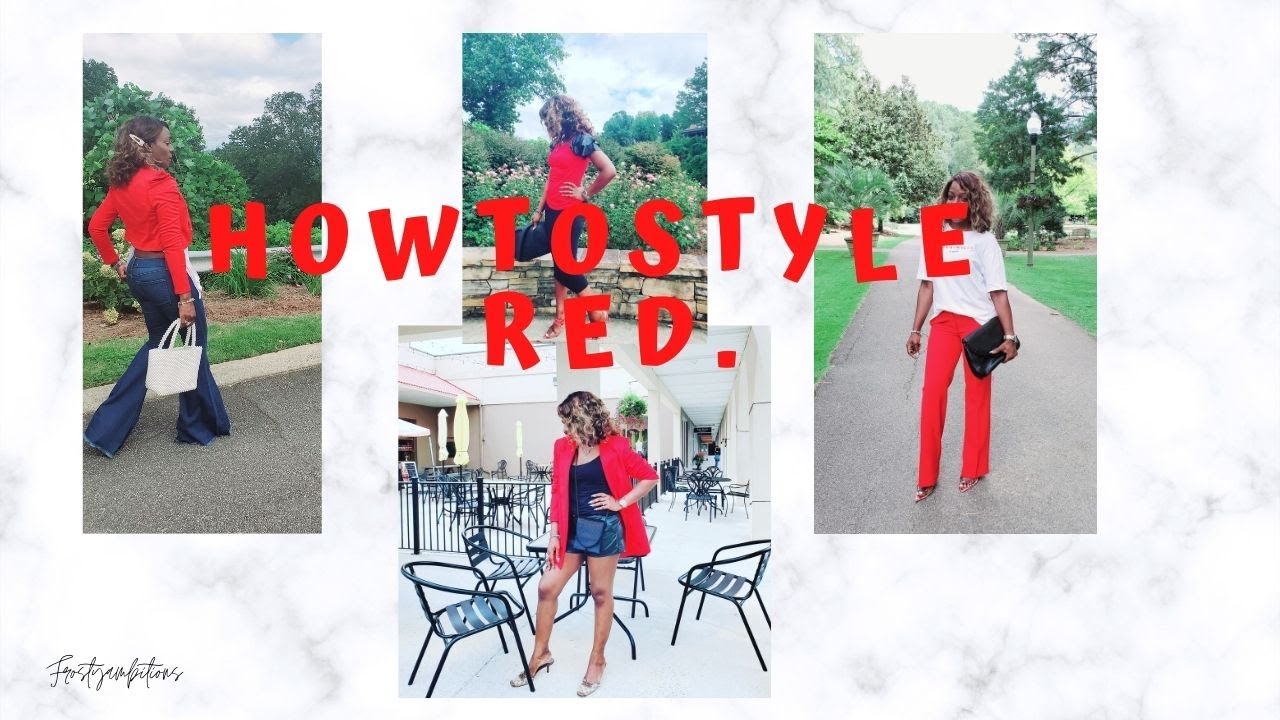 HOW TO STYLE RED|LOOK BOOK|2020|COLOR SERIES - YouTube