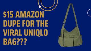 Is This $15 Amazon Amazon Dupe Better Than the UNIQLO Multi-Pocket TCG Bag?