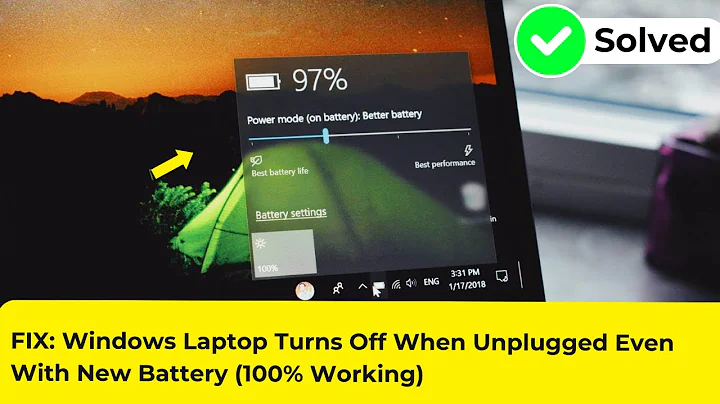 FIX: Windows Laptop Turns Off When Unplugged Even With New Battery (100% Working)