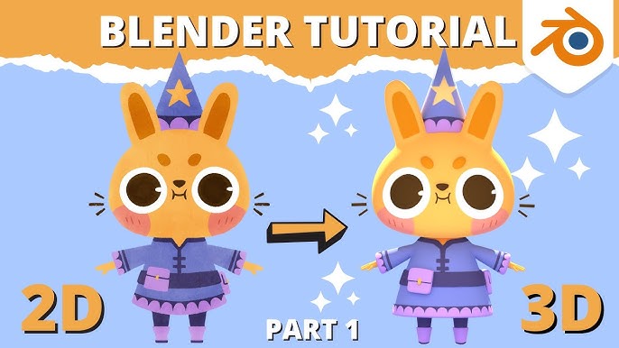 Blender Tutorial - 2D Drawing to 3D Model (Part 2) - YouTube