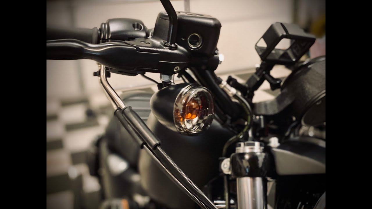 Installing Smoked Bullet Turn Signal Lens Kit on Iron 883 YouTube
