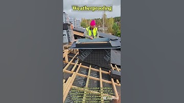 Skylight Flashing Installation on a Pitched Roof 👍