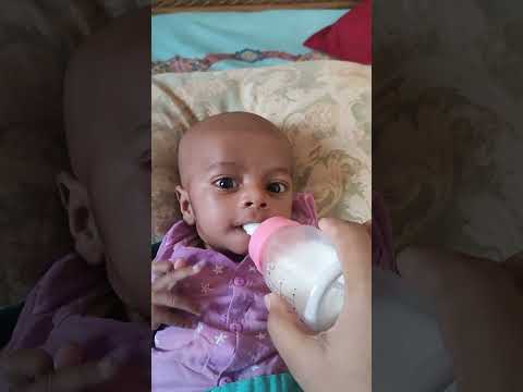 baby play with mom