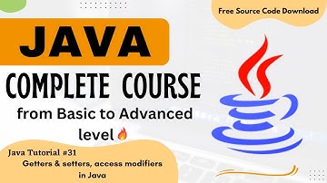 Java tutorial for beginners |  Getters & Setters, Access modifiers in Java