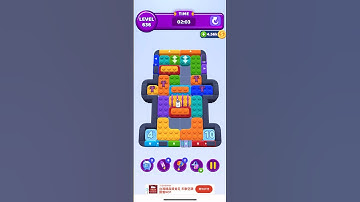 Color Block Jam Level 636 solution(first try) #games #colorblockjam #gameplay#firstry