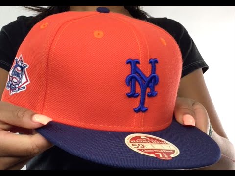 orange mets hat