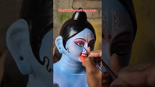সিমেন্টের তৈরি কৃষ্ণকালী মায়ের চক্ষুদান | Bongaon Kumortuli Kali Idol 2025