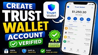 How to create trust wallet account | make verified trust wallet | trust crypto wallet account open