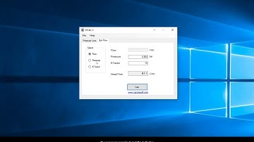 Hydraulic calculations calculator