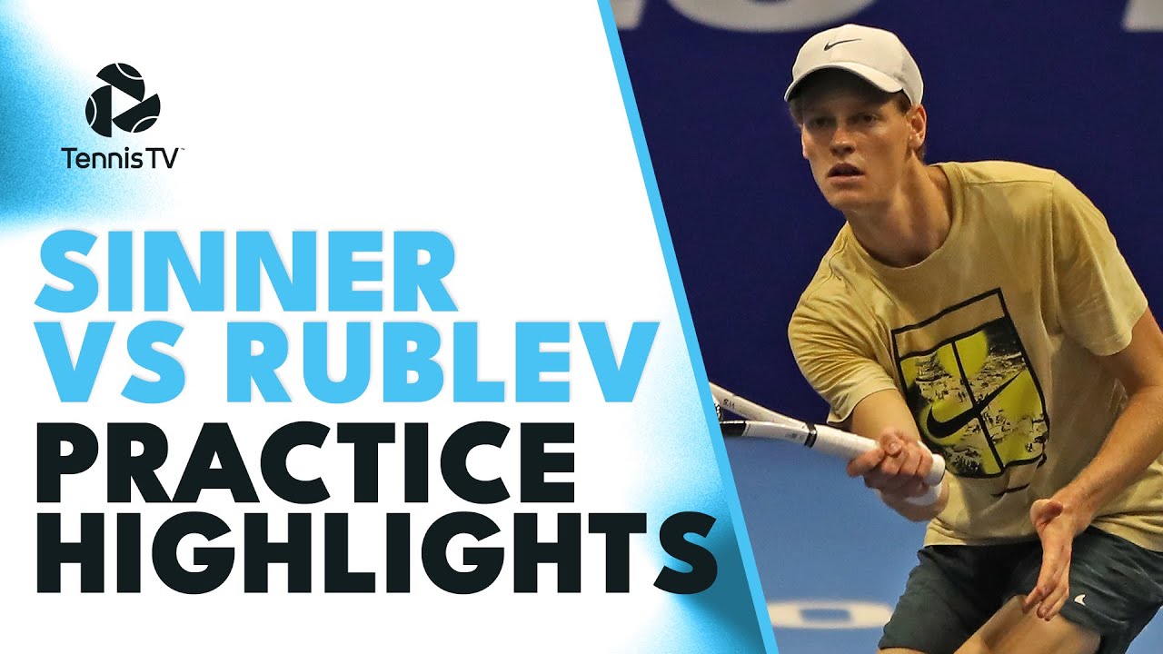 Jannik Sinner vs Andrey Rublev Practice Highlights | Nitto ATP Finals 2023