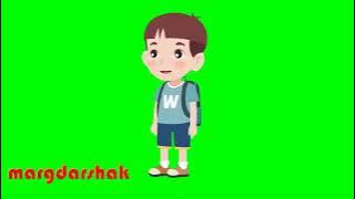 Green Screen School Boy Animated Cartoon Video #Shorts #shorts