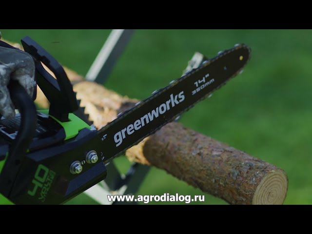 Аккумуляторная пила Greenworks GD40CS18K4