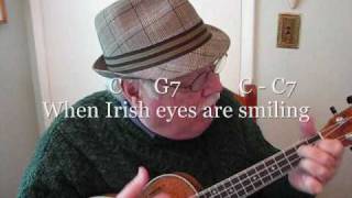 WHEN IRISH EYES ARE SMILING for UKULELE - UKULELE LESSON / TUTORIAL by "UKULELE MIKE" chords