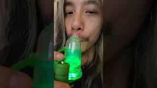 Another dab before my first meal