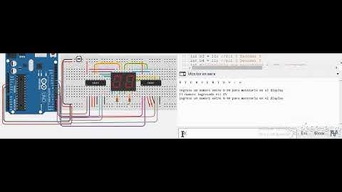 Display de dos digitos-Monitor Serial