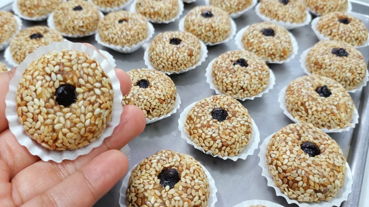 CUMA 3 BAHAN TANPA DIMASAK‼️KUE KURMA WIJEN ASLI ENAK BANGET