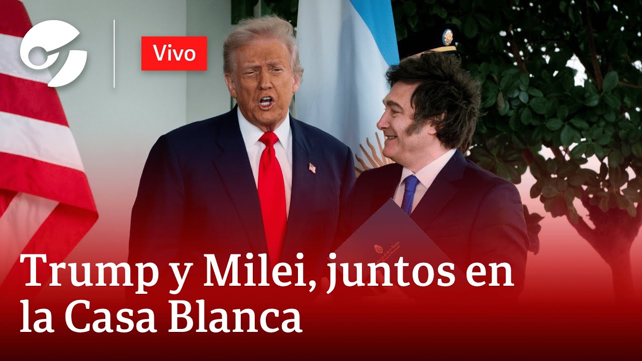 TRUMP Y MILEI se reúnen EN LA CASA BLANCA - YouTube