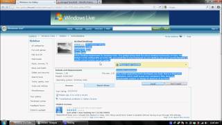 Windows 7 Active Desktop HTML