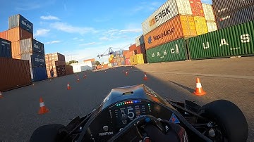 Formula Student Drivers Eye Onboard - Test 2021 - High Speed Karlsruhe