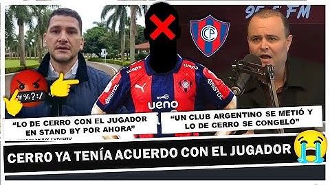 🚨CERRO PORTEÑO A PUNTO DE PERDER UN FICHAJE HECHO POR CULPA DE UN CLUB ARGENTINO 😤👀 / LA GRAN JUGADA