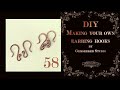 DIY jewelry. How to make an earrings hook (ear wires).